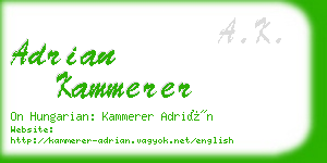 adrian kammerer business card